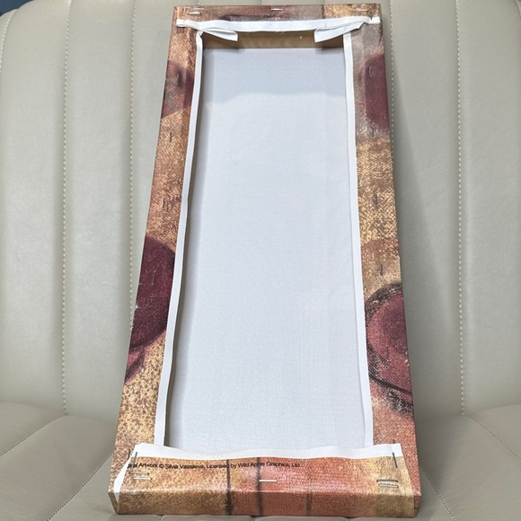 Floral Canvas Wall Art Mauve & Golden NWOT Hanging Wall Art - Picture 5 of 16